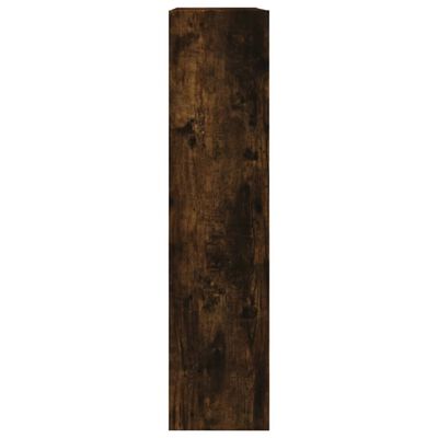 vidaXL Zapatero de madera de ingeniería roble ahumado 80x21x87,5 cm