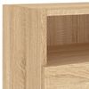 vidaXL Muebles de TV de pared 5 pzas madera de ingenier&iacute;a roble Sonoma