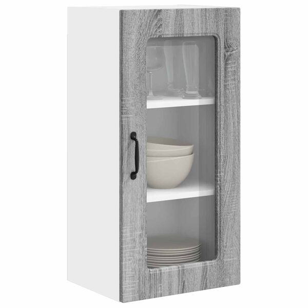 vidaXL Mueble de Cocina Kalmar 2 pcs Gris Sonoma 40 x 31 x 80 cm