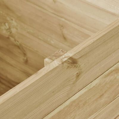 vidaXL Arriate de madera de pino impregnada 100x100x97 cm