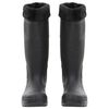 vidaXL Botas de agua con calcetines extraíbles negro número 40 PVC