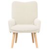 vidaXL sill&oacute;n Crema 63 x 67 x 94 cm Tela de Oveja y Contrachapado