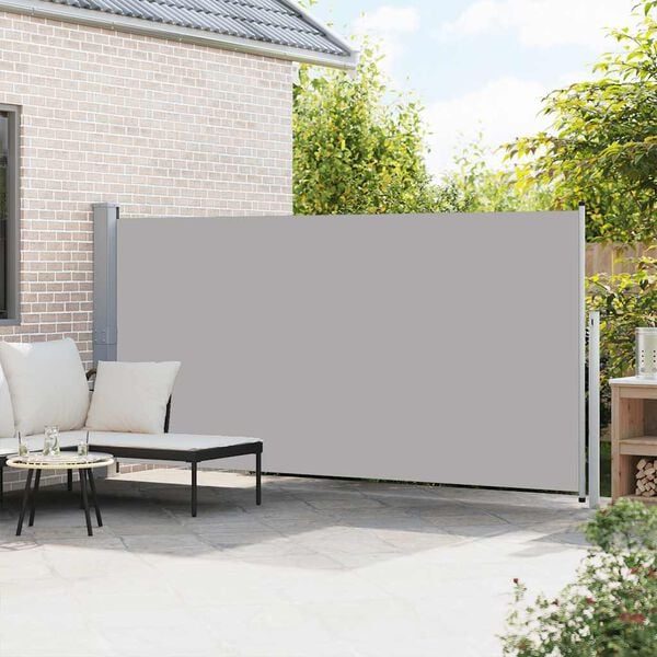 vidaXL Toldo lateral retr&aacute;ctil 160x500 cm gris