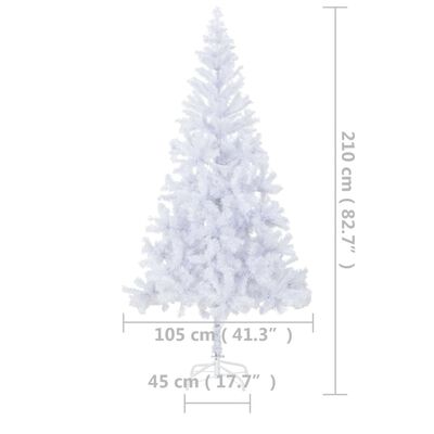 vidaXL Árbol de Navidad artificial con luces y soporte 910 ramas 210cm