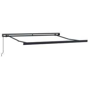 vidaXL Estructura de toldo manual 3 x 2,5 m Gris antracita