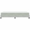 vidaXL Cama tipo Box Spring con colch&oacute;n Gris Claro 120 x 190 cm tela