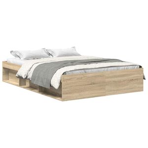 vidaXL Estructura de cama roble Sonoma 120x200 cm