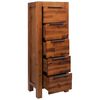 vidaXL Mueble de cajones madera acacia maciza 45x32x115 cm
