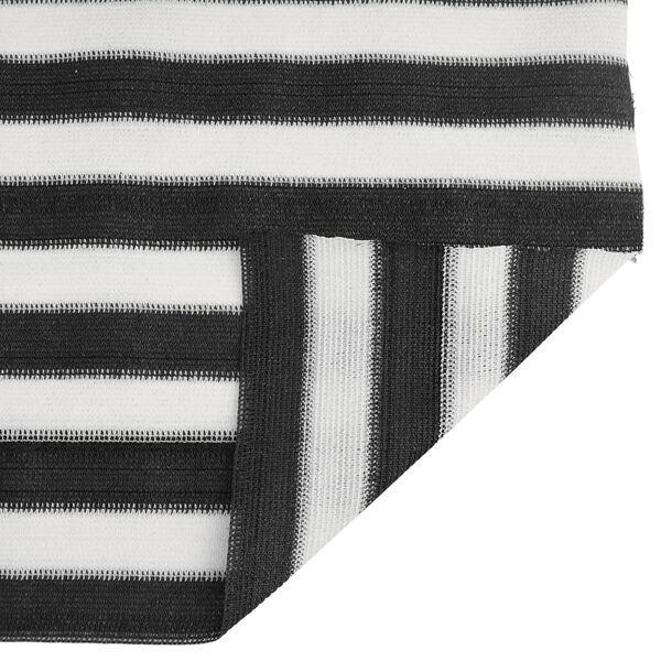 vidaXL Red de privacidad HDPE gris antracita blanco 1,2x25 m 150 g/m&sup2;