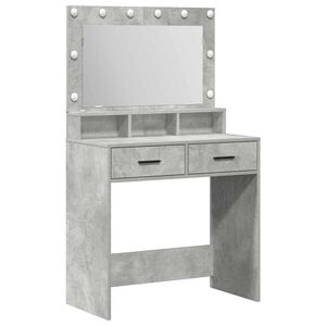 vidaXL Mesa Tocador Gris Concreto 79 x 41 x 135 cm