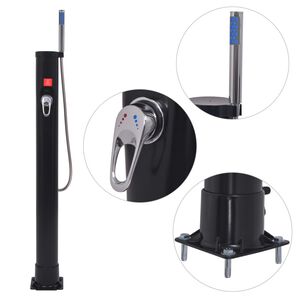 vidaXL Ducha solar 8 L PVC acero