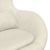 vidaXL Sill&oacute;n huevo Crema Terciopelo