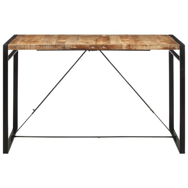 vidaXL Mesa de bar madera maciza de mango rugoso 175x90x110 cm