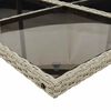 vidaXL Set comedor de jard&iacute;n 9 pzas cojines rat&aacute;n sint&eacute;tico gris claro
