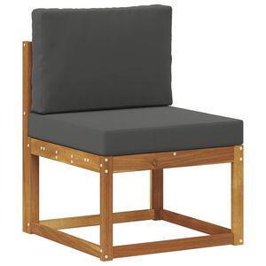 vidaXL Sof&aacute; intermedio de exterior Madera de Acacia S&oacute;lida Natural
