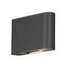 KONSTSMIDE L&aacute;mpara LED de pared Chieri gris antracita 2x6W