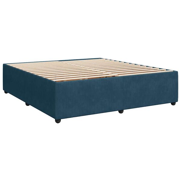 vidaXL Estructura de cama de terciopelo azul 180x200 cm