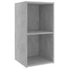 vidaXL Mueble para TV madera contrachapada gris hormigón 72x35x36,5 cm