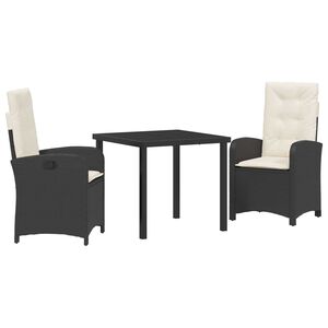vidaXL Conjunto de Comedor de Jard&iacute;n 5 pcs Gris rat&aacute;n sint&eacute;tico