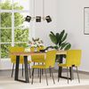 vidaXL Sillas de comedor 4 unidades terciopelo amarillo