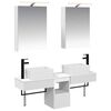 vidaXL Juego de Muebles de Ba&ntilde;o 5 pcs Blanco 50 x 14,5 x 70 cm