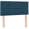 vidaXL Cama box spring con colch&oacute;n terciopelo azul oscuro 90x210 cm