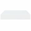 vidaXL Estante flotante de pared 2 uds MDF blanco brillo 23x23,5x3,8cm
