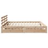 vidaXL Estructura de cama con cajones madera maciza de pino 200x200 cm