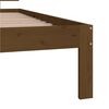 vidaXL Estructura cama sin colch&oacute;n madera pino marr&oacute;n miel 90x200 cm