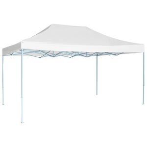 vidaXL Carpa para celebraciones plegable blanco 3x4,5 m