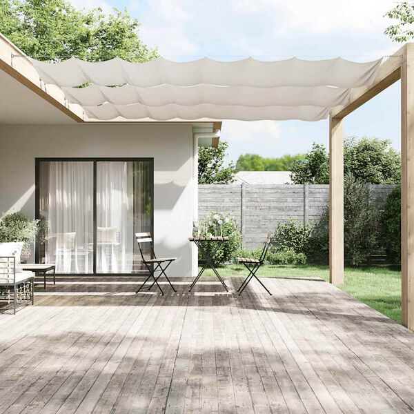 vidaXL Toldo vertical blanco 140x600 cm tela oxford