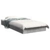 vidaXL Estructura de cama de suelo Gris Hormig&oacute;n 80 x 200 cm