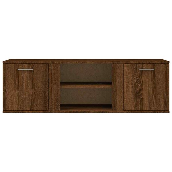 vidaXL Mueble de TV madera de ingeniería marrón roble 120x34x37 cm