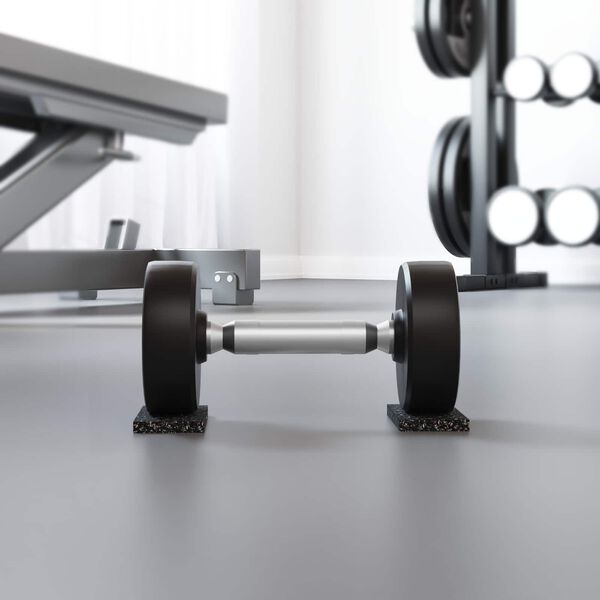 vidaXL Rodillo de Caucho Negro 2000 x 10 x 0,8 cm Goma