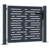 vidaXL Puerta de jard&iacute;n antracita 100x75 cm de acero con dise&ntilde;o cuadrado