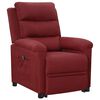 vidaXL Sill&oacute;n elevable tela rojo tinto