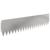 vidaXL Borde de C&eacute;sped 10 uds. 103 x 25 cm Acero Plateado