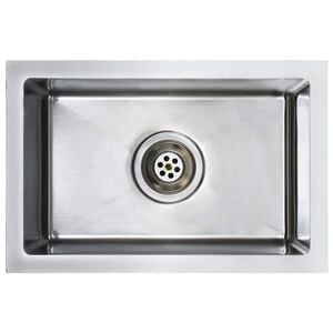 vidaXL Fregadero de cocina hecho a mano acero inoxidable