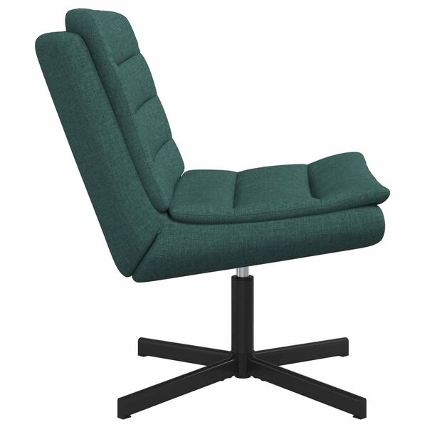 vidaXL Silla giratoria Verde oscuro 63 x 75 x 76 cm tela
