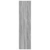vidaXL Mueble esquina madera contrachapada gris Sonoma 33x33x132 cm