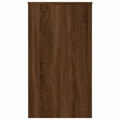 vidaXL Escritorio de madera contrachapada marrón roble 90x40x72 cm