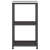 vidaXL Almacenamiento de cocina Negro 60 x 50 x 92 cm Acero