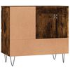 vidaXL Armario de baño madera contrachapada roble ahumado 65x33x60 cm