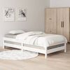 vidaXL Cama apilable de madera pino maciza blanca 100x200 cm