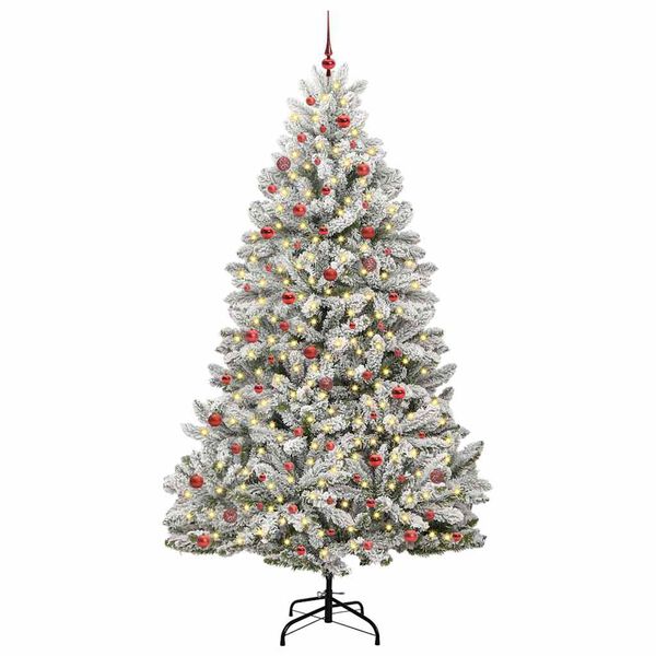 vidaXL &Aacute;rbol de Navidad artificial Verde y 270 cm PVC y Metal