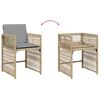 vidaXL Set comedor de jard&iacute;n con cojines 15 pzas rat&aacute;n sint&eacute;tico beige