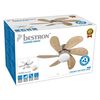 Bestron Ventilador de techo 76 cm/30" 60 W arce/blanco DC30T