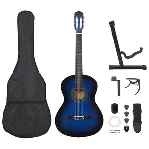 vidaXL Set de guitarra cl&aacute;sica para principiante 12 pzas 4/4 39"
