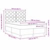 vidaXL Cama tipo Box Spring con colch&oacute;n Gris Claro 140 x 190 cm tela