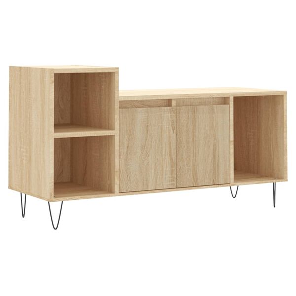 vidaXL Mueble para TV madera contrachapada roble Sonoma 100x35x55 cm